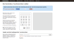 Desktop Screenshot of onlinetaschenrechner.info
