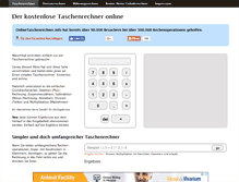 Tablet Screenshot of onlinetaschenrechner.info